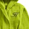 Daffodil Monogrammed Kids Bathrobe (112x113 Cm) 8 Year 400 Gsm Green Hooded Terry Cotton Set of 01 - Letter &quot;H