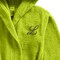 Daffodil Monogrammed Kids Bathrobe (120x124 Cm) 10 Year 400 Gsm Green Hooded Terry Cotton Set of 01 - Letter &quot;L