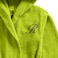 Daffodil Monogrammed Kids Bathrobe (125x133 Cm) 12 Year 400 Gsm Green Hooded Terry Cotton Set of 01 - Letter "R