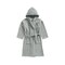 Daffodil Monogrammed Kids Bathrobe (108x104 Cm) 6 Year 400 Gsm Grey Hooded Terry Cotton Set of 01 - Letter &quot;K