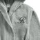 Daffodil Monogrammed Kids Bathrobe (108x104 Cm) 6 Year 400 Gsm Grey Hooded Terry Cotton Set of 01 - Letter "R