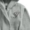 Daffodil Monogrammed Kids Bathrobe (108x104 Cm) 6 Year 400 Gsm Grey Hooded Terry Cotton Set of 01 - Letter &quot;Y