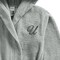 Daffodil Monogrammed Kids Bathrobe (112x113 Cm) 8 Year 400 Gsm Grey Hooded Terry Cotton Set of 01 - Letter &quot;U