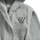 Daffodil Monogrammed Kids Bathrobe (112x113 Cm) 8 Year 400 Gsm Grey Hooded Terry Cotton Set of 01 - Letter "U
