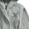 Daffodil Monogrammed Kids Bathrobe (120x124 Cm) 10 Year 400 Gsm Grey Hooded Terry Cotton Set of 01 - Letter "L