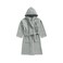 Daffodil Monogrammed Kids Bathrobe (120x124 Cm) 10 Year 400 Gsm Grey Hooded Terry Cotton Set of 01 - Letter "O
