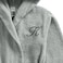 Daffodil Monogrammed Kids Bathrobe (125x133 Cm) 12 Year 400 Gsm Grey Hooded Terry Cotton Set of 01 - Letter "K