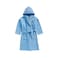 Daffodil Monogrammed Kids Bathrobe (120x124 Cm) 10 Year 400 Gsm Light Blue Hooded Terry Cotton Set of 01 - Letter "H