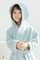 Daffodil Monogrammed Kids Bathrobe (125x133 Cm) 12 Year 400 Gsm Light Blue Hooded Terry Cotton Set of 01 - Letter &quot;R