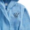 Daffodil Monogrammed Kids Bathrobe (125x133 Cm) 12 Year 400 Gsm Light Blue Hooded Terry Cotton Set of 01 - Letter &quot;U