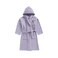 Daffodil Monogrammed Kids Bathrobe (108x104 Cm) 6 Year 400 Gsm Lilac Hooded Terry Cotton Set of 01 - Letter "K