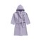 Daffodil Monogrammed Kids Bathrobe (108x104 Cm) 6 Year 400 Gsm Lilac Hooded Terry Cotton Set of 01 - Letter "X