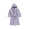 Daffodil Monogrammed Kids Bathrobe (112x113 Cm) 8 Year 400 Gsm Lilac Hooded Terry Cotton Set of 01 - Letter "H