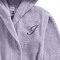 Daffodil Monogrammed Kids Bathrobe (112x113 Cm) 8 Year 400 Gsm Lilac Hooded Terry Cotton Set of 01 - Letter &quot;I