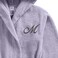 Daffodil Monogrammed Kids Bathrobe (112x113 Cm) 8 Year 400 Gsm Lilac Hooded Terry Cotton Set of 01 - Letter "M