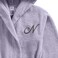 Daffodil Monogrammed Kids Bathrobe (112x113 Cm) 8 Year 400 Gsm Lilac Hooded Terry Cotton Set of 01 - Letter "N