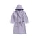 Daffodil Monogrammed Kids Bathrobe (112x113 Cm) 8 Year 400 Gsm Lilac Hooded Terry Cotton Set of 01 - Letter "U