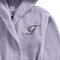 Daffodil Monogrammed Kids Bathrobe (120x124 Cm) 10 Year 400 Gsm Lilac Hooded Terry Cotton Set of 01 - Letter &quot;F