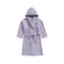 Daffodil Monogrammed Kids Bathrobe (120x124 Cm) 10 Year 400 Gsm Lilac Hooded Terry Cotton Set of 01 - Letter "O