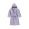 Daffodil Monogrammed Kids Bathrobe (120x124 Cm) 10 Year 400 Gsm Lilac Hooded Terry Cotton Set of 01 - Letter "U