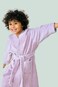 Daffodil Monogrammed Kids Bathrobe (125x133 Cm) 12 Year 400 Gsm Lilac Hooded Terry Cotton Set of 01 - Letter "P