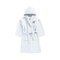 Daffodil Monogrammed Kids Bathrobe (108x104 Cm) 6 YEAR 400 Gsm White Hooded Terry Cotton Set of 01 - Letter &quot;H