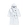 Daffodil Monogrammed Kids Bathrobe (108x104 Cm) 6 YEAR 400 Gsm White Hooded Terry Cotton Set of 01 - Letter "H
