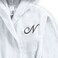 Daffodil Monogrammed Kids Bathrobe (108x104 Cm) 6 YEAR 400 Gsm White Hooded Terry Cotton Set of 01 - Letter "N