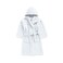Daffodil Monogrammed Kids Bathrobe (108x104 Cm) 6 YEAR 400 Gsm White Hooded Terry Cotton Set of 01 - Letter "N