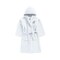Daffodil Monogrammed Kids Bathrobe (108x104 Cm) 6 YEAR 400 Gsm White Hooded Terry Cotton Set of 01 - Letter &quot;O