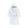 Daffodil Monogrammed Kids Bathrobe (108x104 Cm) 6 YEAR 400 Gsm White Hooded Terry Cotton Set of 01 - Letter "P