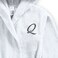 Daffodil Monogrammed Kids Bathrobe (108x104 Cm) 6 YEAR 400 Gsm White Hooded Terry Cotton Set of 01 - Letter "Q