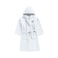 Daffodil Monogrammed Kids Bathrobe (108x104 Cm) 6 YEAR 400 Gsm White Hooded Terry Cotton Set of 01 - Letter "U
