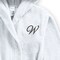 Daffodil Monogrammed Kids Bathrobe (108x104 Cm) 6 YEAR 400 Gsm White Hooded Terry Cotton Set of 01 - Letter &quot;W