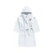 Daffodil Monogrammed Kids Bathrobe (112x113 Cm) 8 YEAR 400 Gsm White Hooded Terry Cotton Set of 01 - Letter &quot;B