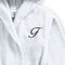 Daffodil Monogrammed Kids Bathrobe (112x113 Cm) 8 YEAR 400 Gsm White Hooded Terry Cotton Set of 01 - Letter &quot;F