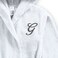 Daffodil Monogrammed Kids Bathrobe (112x113 Cm) 8 YEAR 400 Gsm White Hooded Terry Cotton Set of 01 - Letter "G