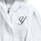 Daffodil Monogrammed Kids Bathrobe (112x113 Cm) 8 YEAR 400 Gsm White Hooded Terry Cotton Set of 01 - Letter "Y