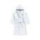 Daffodil Monogrammed Kids Bathrobe (120x124 Cm) 10 YEAR 400 Gsm White Hooded Terry Cotton Set of 01 - Letter "G