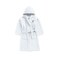Daffodil Monogrammed Kids Bathrobe (120x124 Cm) 10 YEAR 400 Gsm White Hooded Terry Cotton Set of 01 - Letter "J