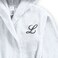 Daffodil Monogrammed Kids Bathrobe (120x124 Cm) 10 YEAR 400 Gsm White Hooded Terry Cotton Set of 01 - Letter "L