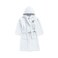 Daffodil Monogrammed Kids Bathrobe (120x124 Cm) 10 YEAR 400 Gsm White Hooded Terry Cotton Set of 01 - Letter "R