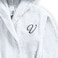 Daffodil Monogrammed Kids Bathrobe (120x124 Cm) 10 YEAR 400 Gsm White Hooded Terry Cotton Set of 01 - Letter "V