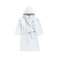 Daffodil Monogrammed Kids Bathrobe (125x133 Cm) 12 YEAR 400 Gsm White Hooded Terry Cotton Set of 01 - Letter "C