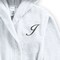 Daffodil Monogrammed Kids Bathrobe (125x133 Cm) 12 YEAR 400 Gsm White Hooded Terry Cotton Set of 01 - Letter &quot;J
