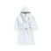 Daffodil Monogrammed Kids Bathrobe (125x133 Cm) 12 YEAR 400 Gsm White Hooded Terry Cotton Set of 01 - Letter "J