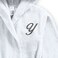 Daffodil Monogrammed Kids Bathrobe (125x133 Cm) 12 YEAR 400 Gsm White Hooded Terry Cotton Set of 01 - Letter "Y