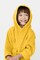 Daffodil Monogrammed Kids Bathrobe (112x113 Cm) 8 Year 400 Gsm Yellow Hooded Terry Cotton Set of 01 - Letter &quot;W