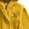 Daffodil Monogrammed Kids Bathrobe (125x133 Cm) 12 Year 400 Gsm Yellow Hooded Terry Cotton Set of 01 - Letter "D