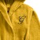 Daffodil Monogrammed Kids Bathrobe (125x133 Cm) 12 Year 400 Gsm Yellow Hooded Terry Cotton Set of 01 - Letter "G